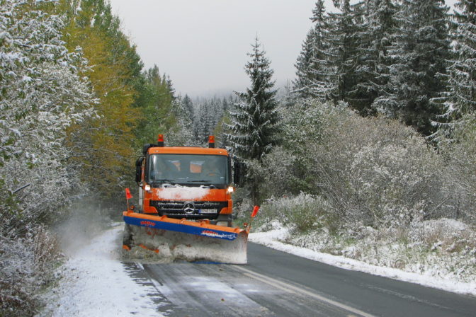 zimná údržba ciest, sypač