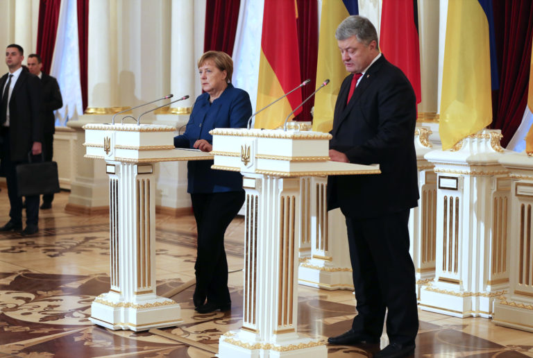 Angela Merkel, Petro Poroshenko