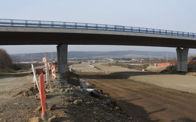 Výstavba úseku D1 Budimír - Bidovce