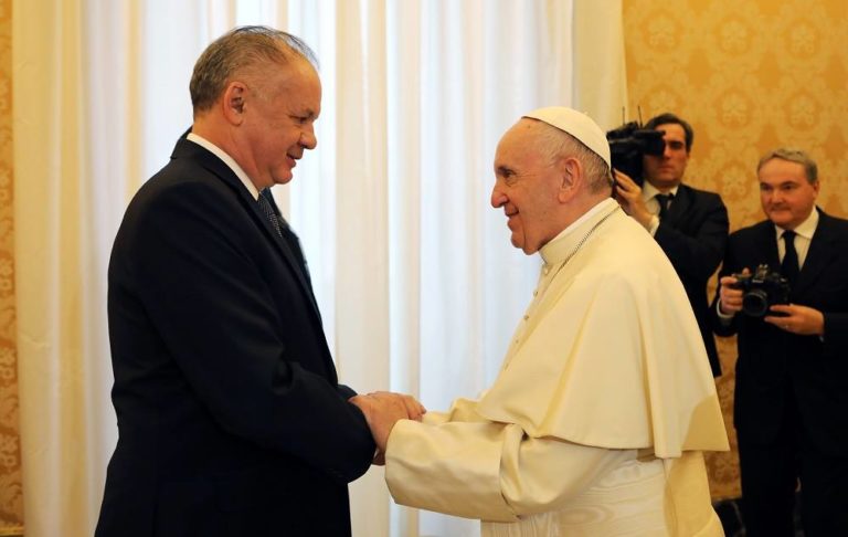 Andrej Kiska, Pápež František