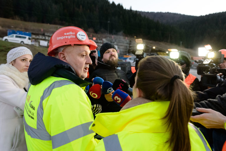 Arpád Érsek, Peter Pellegrini, tunel Višňové, Ministerstvo dopravy a výstavby SR