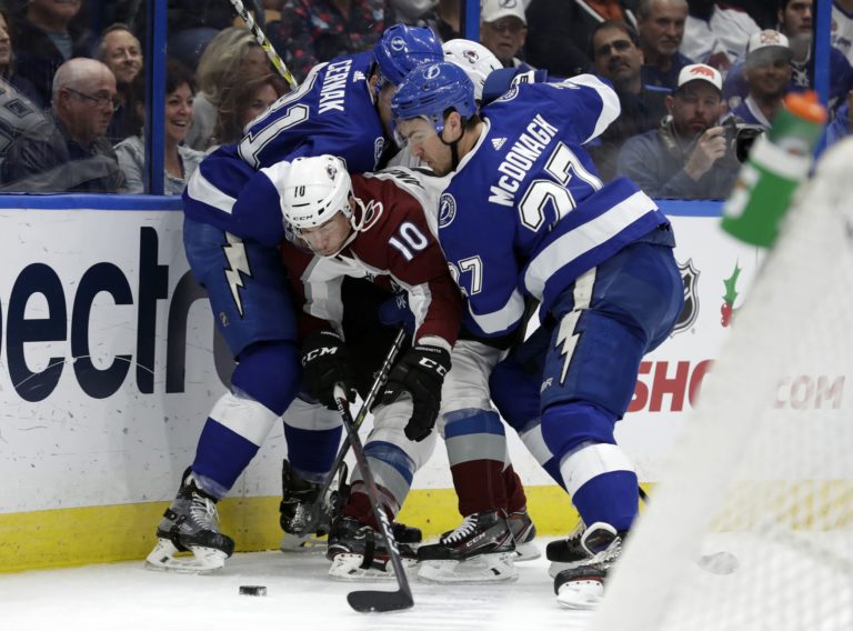 Sven Andrighetto, Erik Černák, Ryan McDonagh
