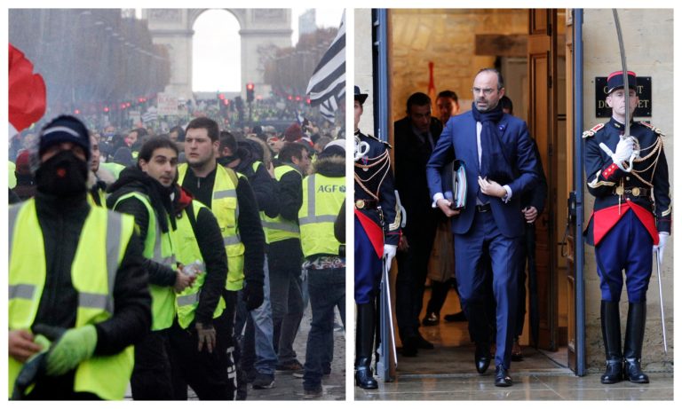 Édouard Philippe, demonštrácie