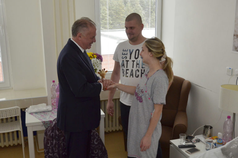Prezident Andrej Kiska: Vianočná návšteva nemocnice