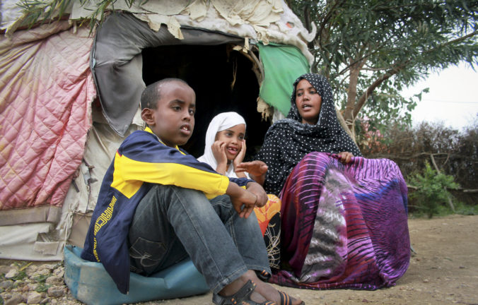 Etiópia, utečenci