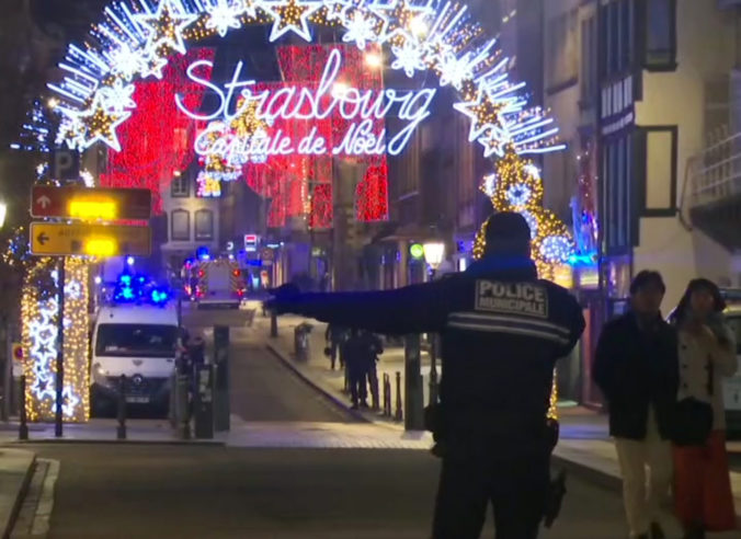 Štrasburg, streľba, polícia
