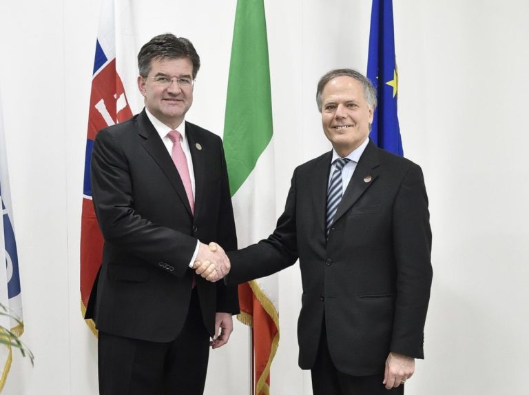 Enzo Moavero Milanesi, Miroslav Lajčák, OBSE
