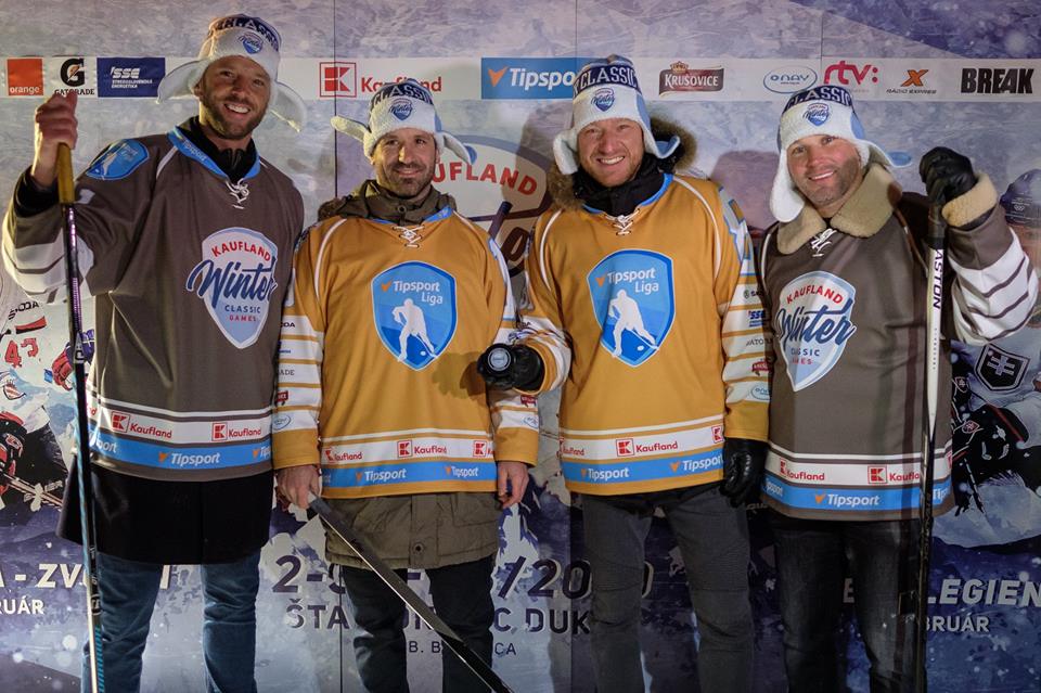 Marián Hossa, Richard Lintner, Rastislav Pavlikovský, Ľubomír Višňovský