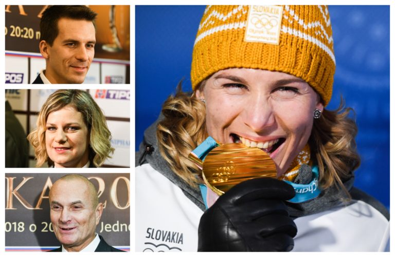 Matej Beňuš, Zuzana Rehák Štefečeková, Stanislav Kropilák, Anastastia Kuzminová, Športovec roka 2018