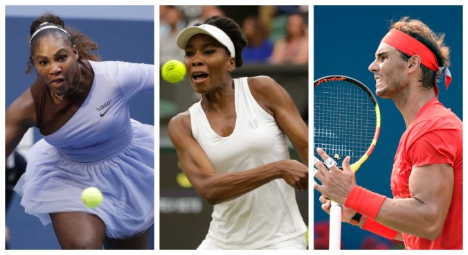 Serena Williams, Venus Williams, Rafael Nadal