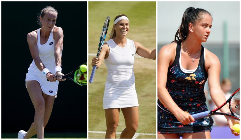 Magdaléna Rybáriková, Dominika Cibulková,Viktória Kužmová