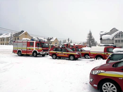 snehová kalamita, sever Slovenska, hasiči