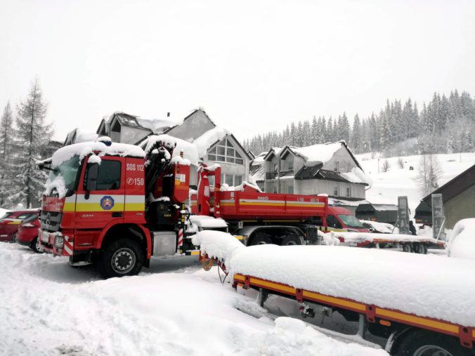 snehová kalamita, sever Slovenska, hasiči