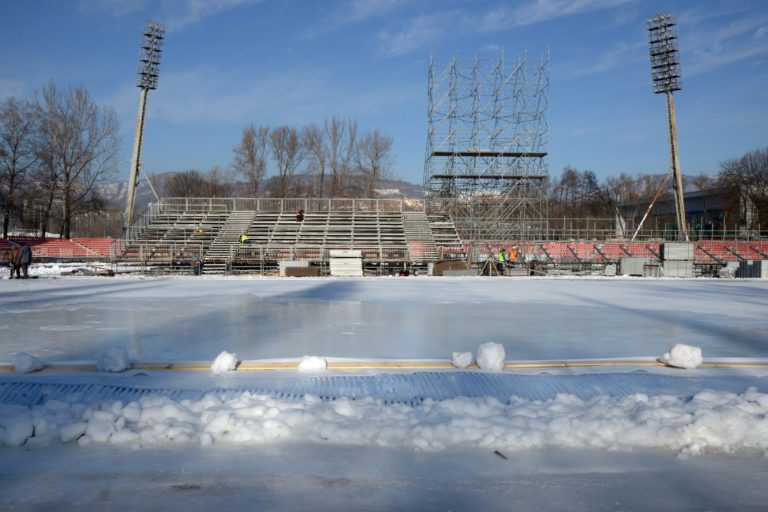 Prípravy na Kaufland Winter Classic 2019