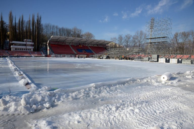Prípravy na Kaufland Winter Classic 2019
