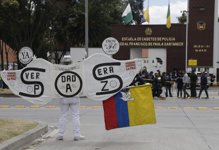 Bogota, útok