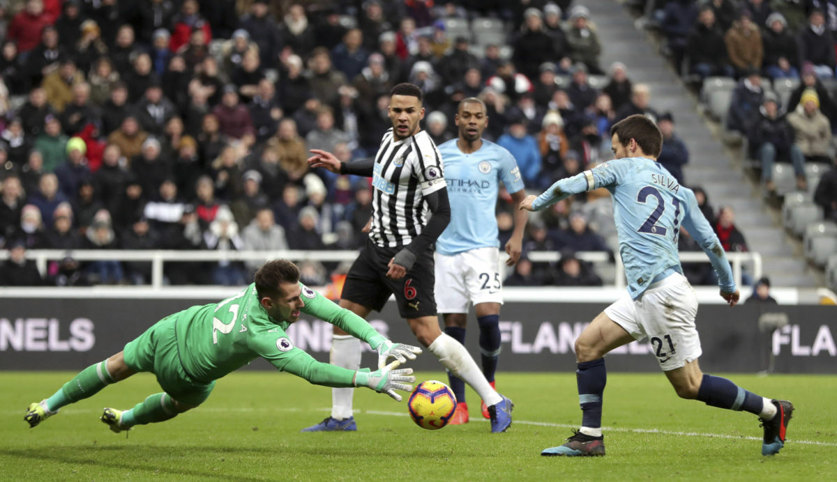 Martin Dúbravka, David SIlva, Newcastle United, Manchester City