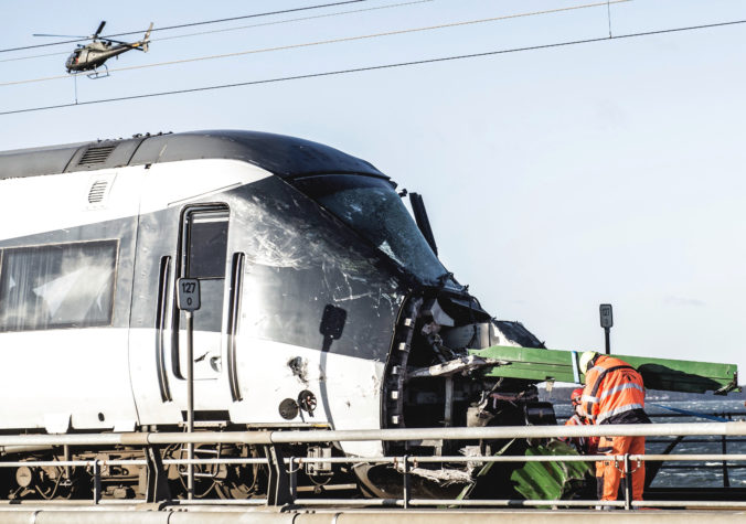 Dánsko, nehoda vlaku
