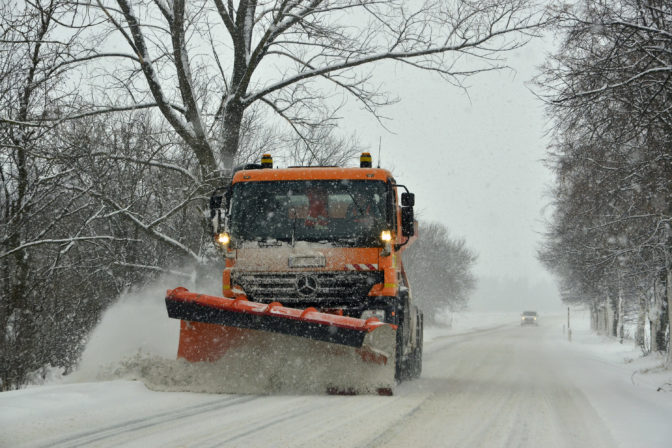 Sneh, sneženie, doprava