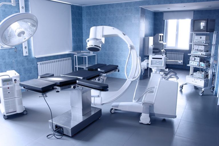 Hospital operating. medical equipment.