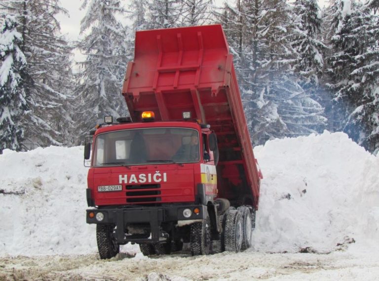 Hasiči, Orava, snehová kalamita