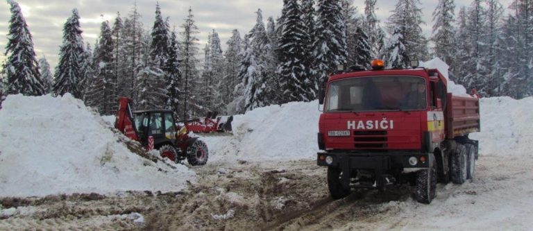 Hasiči, Orava, snehová kalamita