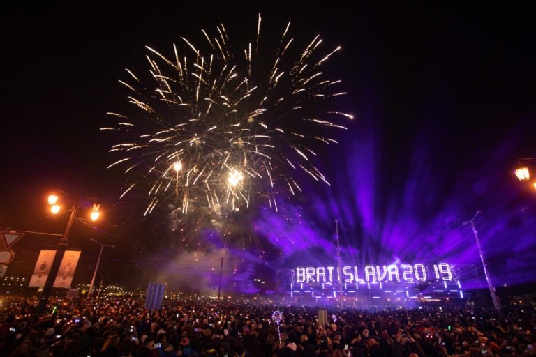 Bratislava, Silvester 2018, Nový rok 2019