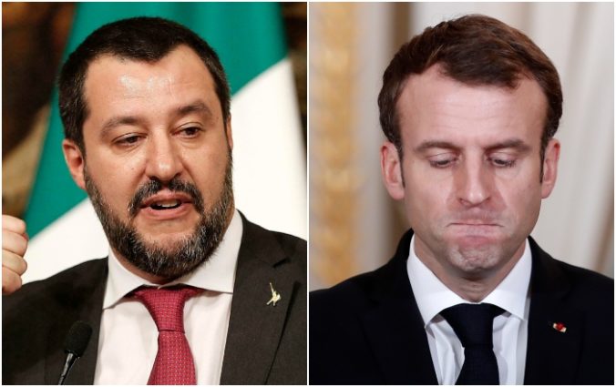 Emmanuel Macron, Matteo Salvini