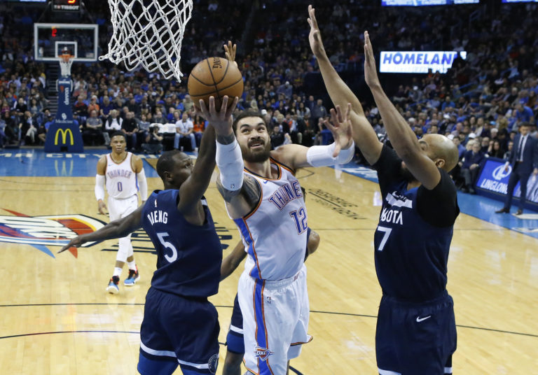Steven Adams, Gorgui Dieng, Taj Gibson