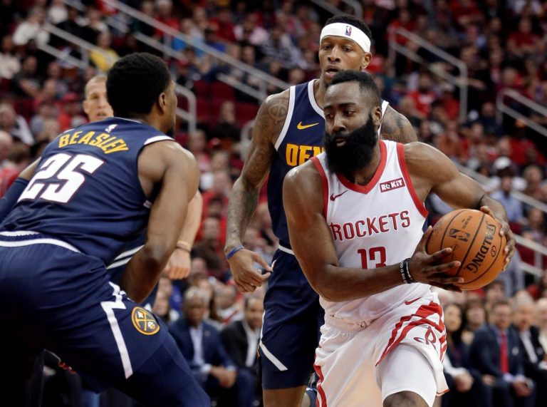 James Harden, Malik Beasley, Torrey Craig
