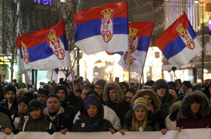 Srbsko, protest, Aleksandar Vučič