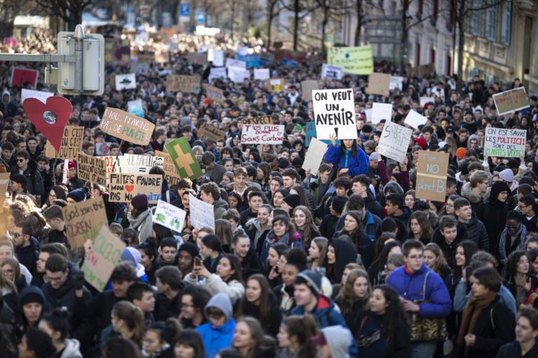 Švajčiarsko, protesty, klimatická zmena