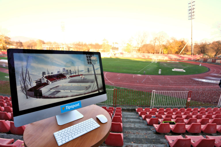 Prípravy pred Kaufland Winter Classic Games