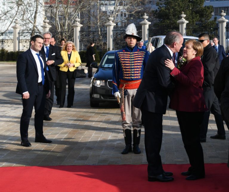 Angela Merkelová, Andrej Kiska