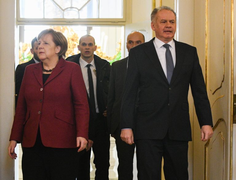 Angela Merkelová, Andrej Kiska