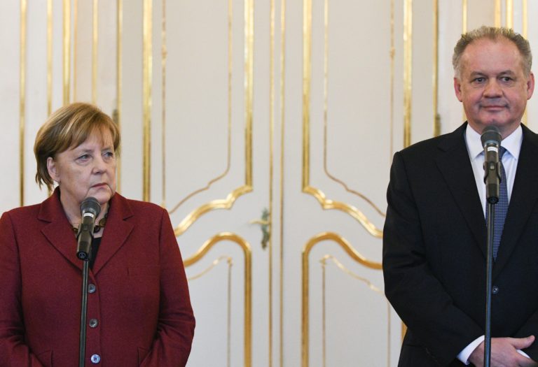 Angela Merkelová, Andrej Kiska