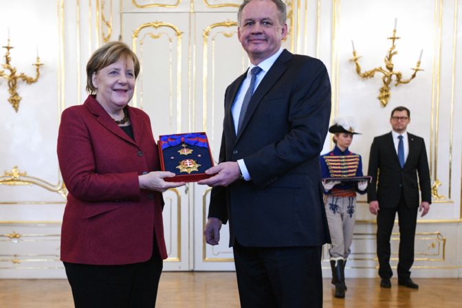 Angela Merkelová, Andrej Kiska