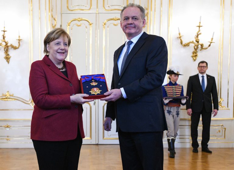 Angela Merkelová, Andrej Kiska