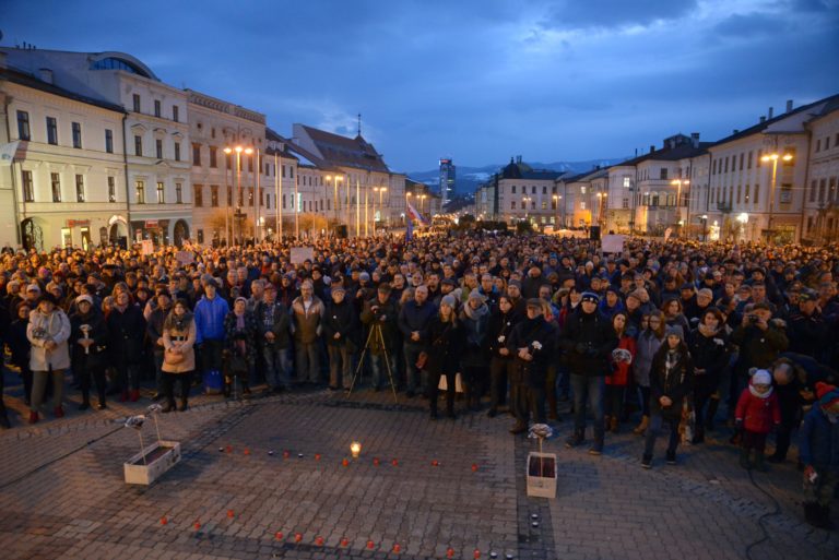 Zhromaždenie: Za slušné Slovensko Banská Bystrica