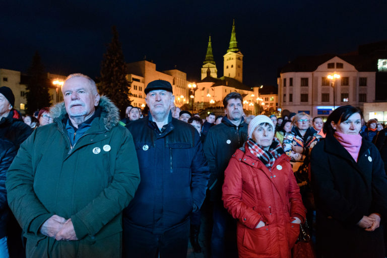 ZHROMAŽDENIE: Za slušné Slovensko v Žiline