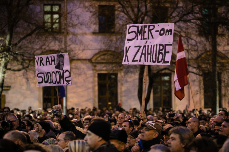ZHROMAŽDENIE: Za slušné Slovensko v Bratislave