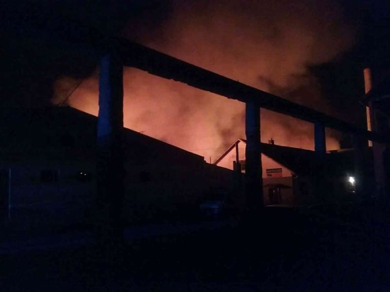 Bánovce nad Bebravou, požiar výrobnej haly