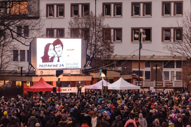 ZHROMAŽDENIE: Za slušné Slovensko v Žiline