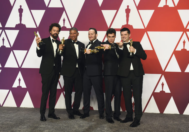 Oscar 2019, Bob Persichetti, Peter Ramsey, Rodney Rothman, Phil Lord, Christopher Miller