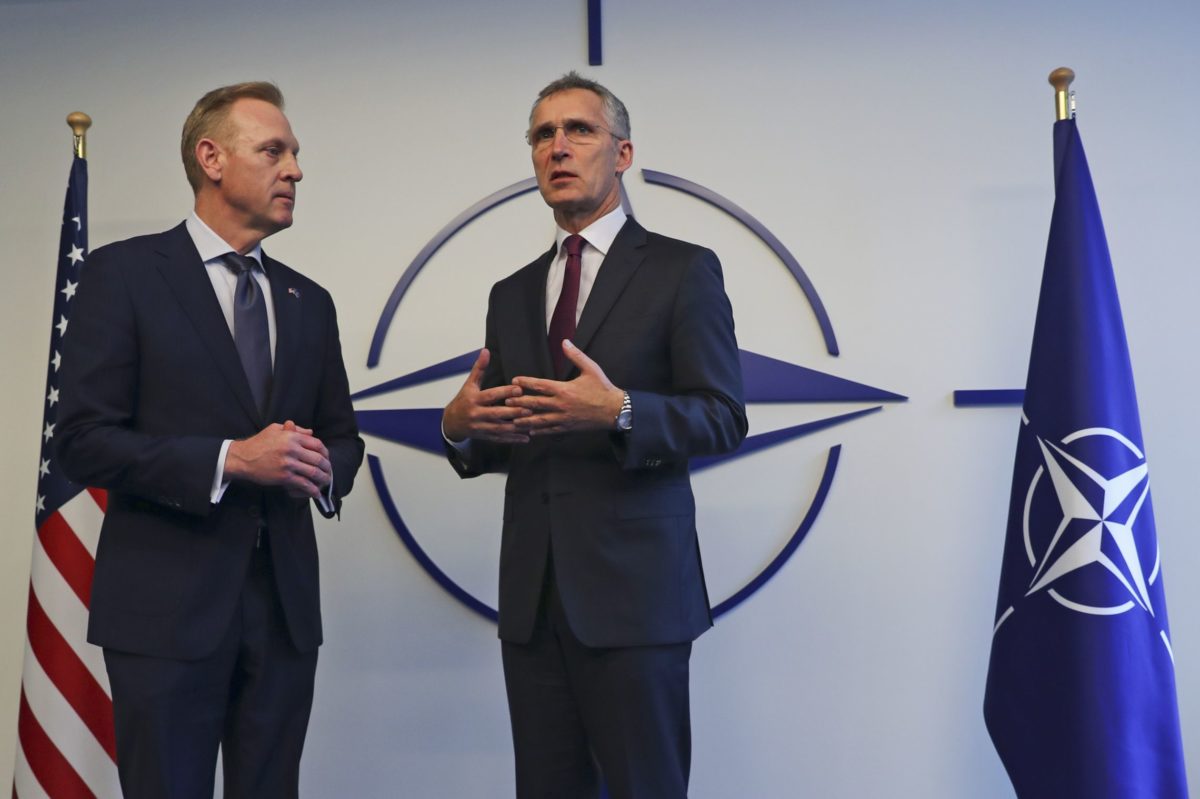 Jens Stoltenberg, Patrick Shanahan