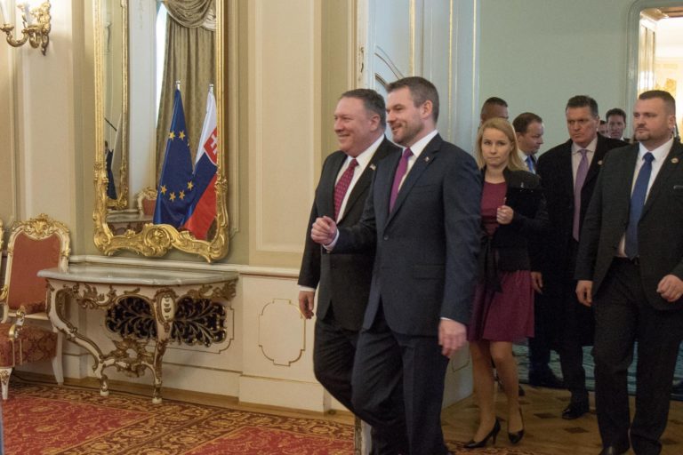 Mike Pompeo, Peter Pellegrini