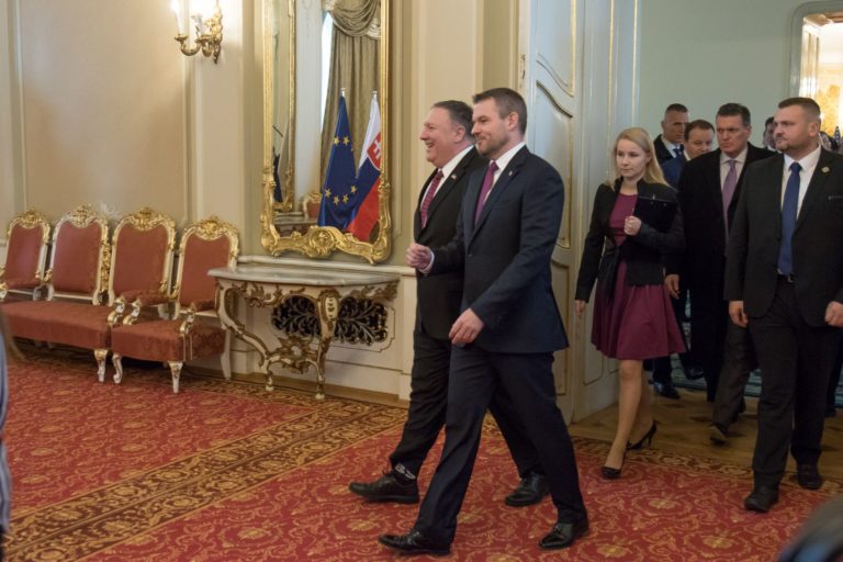 Mike Pompeo, Peter Pellegrini