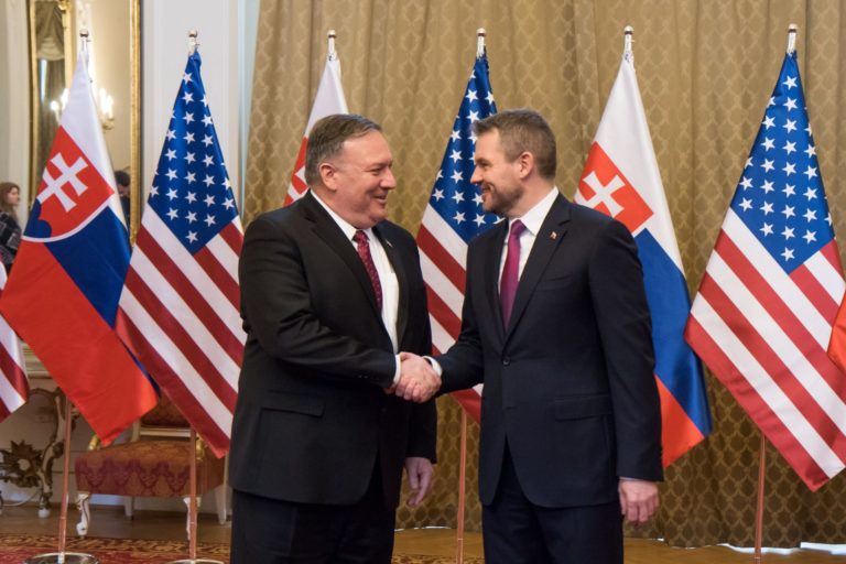 Mike Pompeo, Peter Pellegrini