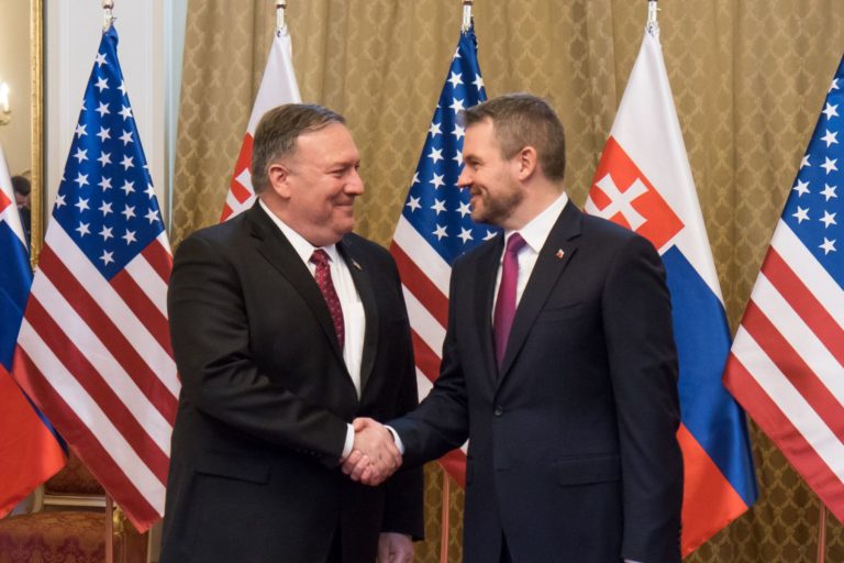 Mike Pompeo, Peter Pellegrini