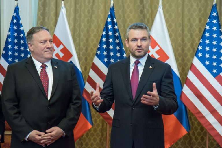 Mike Pompeo, Peter Pellegrini